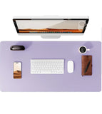 Large Mouse Pad,Office Desk Mat, Leather Desk Pad Protector, Non-Slip PU Leather Desk Blotter, Laptop Desk Pad