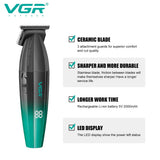 VGR Hair Trimmer Professional Barber Cordless Clipper Electric Hair Cutting Machine Metal Hair Trimmer for Men V-003 V-906 V-308