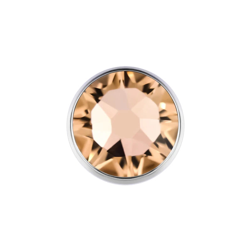 Piercing microdermal Medusa de titanio con cristal dérmico, superficie superior, 1,6 mm, 14 g, 3, 4, 5 y 7 mm, color de joya a elegir, 1 unidad