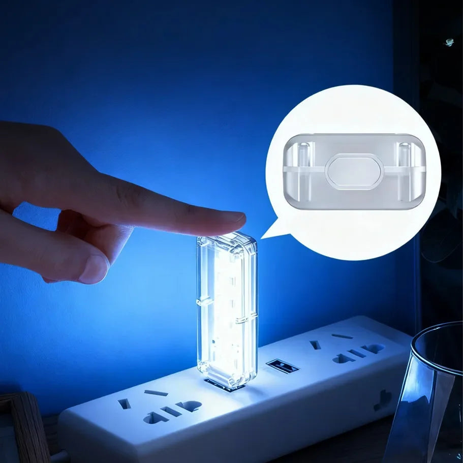 Portable Dimmable Touch Control 10LEDs USB Night Light 5V Bulb for Bedroom Study PC Laptop Mobile Power Bank Plug in Lighting