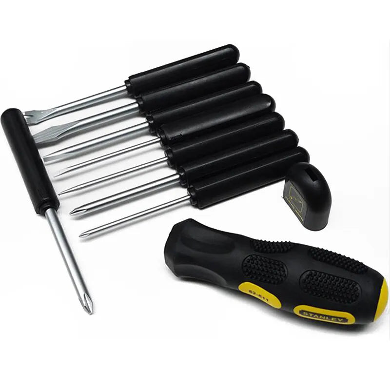 STANLEY - Juego de destornilladores de cabeza plana para uso doméstico, multifunción, para electricistas, STHT62511-8-23, 9 piezas 