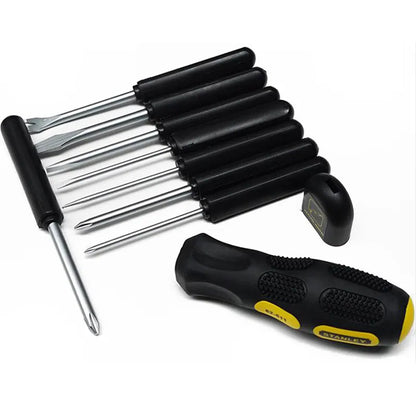 STANLEY - Juego de destornilladores de cabeza plana para uso doméstico, multifunción, para electricistas, STHT62511-8-23, 9 piezas 