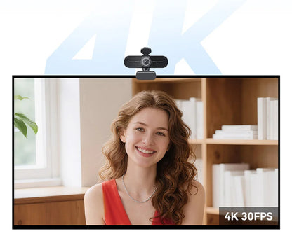 4K Ultra HD Webcam 1080P 60fps Web Camera EMEET C60E Autofocus USB Computer Camera for Live Streaming/ Video Call/ Conference