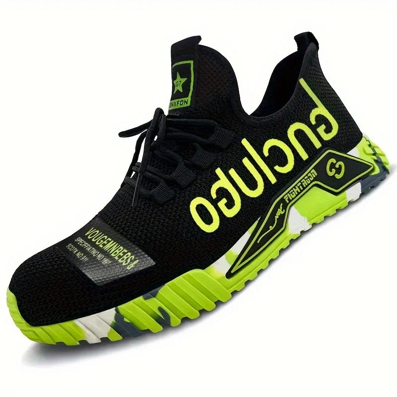 Steel Toe Safety Shoes Men Anti-Smash Anti-puncture Work Shoes Men Breathable Work Sneaker Indestructible Work Safety Boots