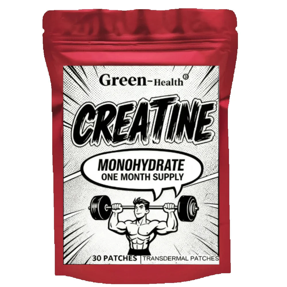 30 Patches Creatine Monohydrate Transdermal Patches - Muscle Growth Strength Increase Energy Output Enhancer