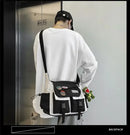 Harajuku Men Nylon Crossbody Bags for Women Messenger Bag Girls School Book Bags Youth Canvas Handbags Shoulder Bag Sac Bolsas