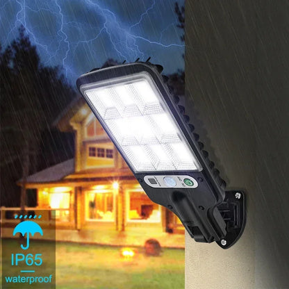 1-6PCS Motion Sensor Solar Outdoor Lights Waterproof 117COB LED Security Wall Lights Street Lamps with 3 Mode Patio Garage Yard