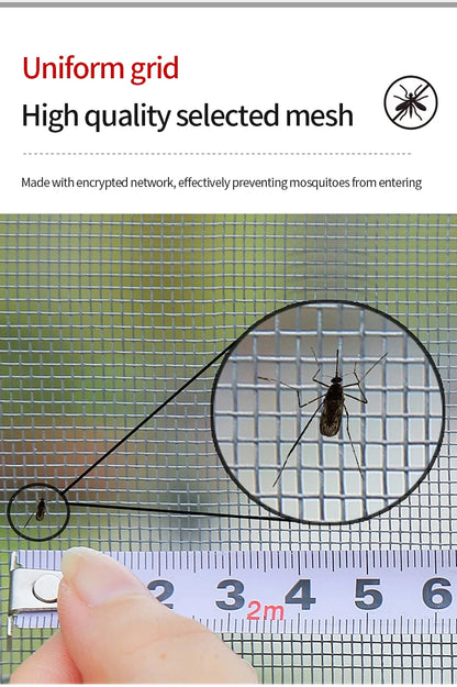 Black，Mosquito net magnetic screen air curtain invisible customized size，Magnetic stripe opens from the middle，motorhomes， car