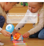 Robot de juguete Robobloq Qobo para niños de 3 a 6 años, robot de programación para educación temprana sin pantalla, 2 modos de juego, juguete educativo y de aprendizaje.