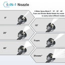 200Bar 6 IN 1 Brushless High Pressure Car Washer Gun Electric High Pressure Washer for Garden Tool Makita 18V Battery