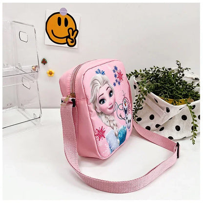MINISO Disney 2024 New Princess Series Crossbody Bag "Frozen 2" Elsa Sophia Cartoon Shoulder Bag Girls Casual Fashion Handbag
