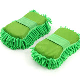 2Pcs Coral Car Wash Mitts Car Cleaning Sponge Care Detailing Brushes Auto Gloves Styling Car Cleaning Tools Auto Accessories