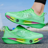 Unisex Sports Running Shoes for Men Women Training Soft Rebound Shock-Absorbing Summer Outdoor Jogging Shoes for Teenagers