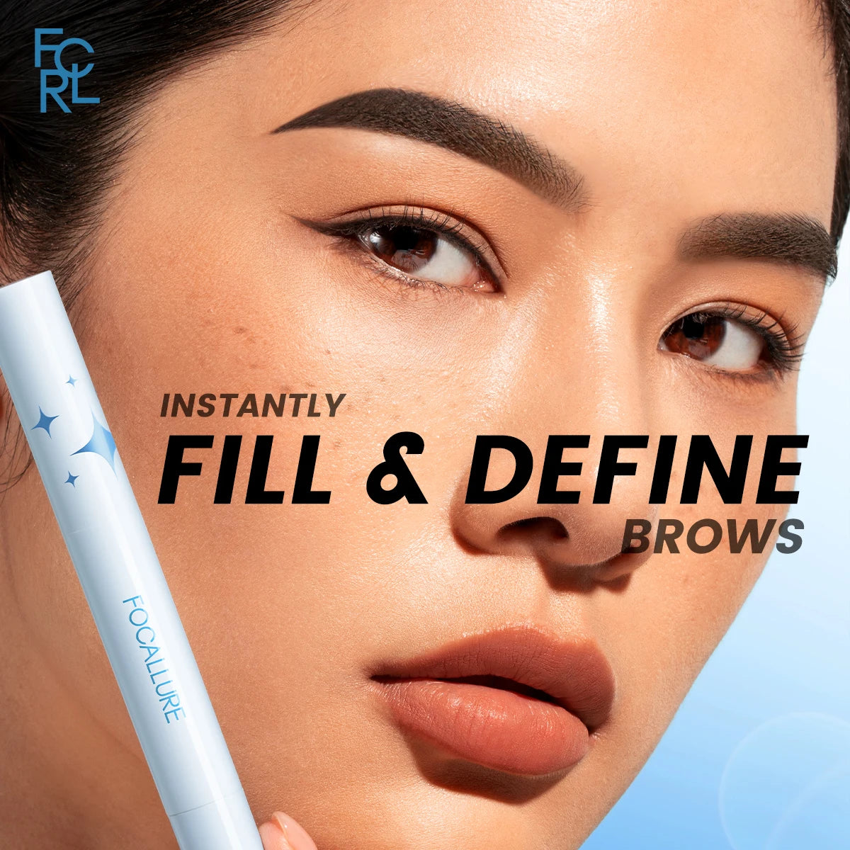 FOCALLURE 3D Eyebrow Gel Cream 2 In 1 Eyeliner Pencil 3 Colors Waterproof Long-lasting Eyebrow Pomade Enhancers Makeup Cosmetics