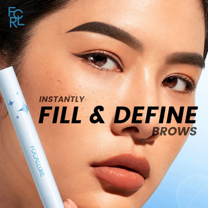 FOCALLURE 3D Eyebrow Gel Cream 2 In 1 Eyeliner Pencil 3 Colors Waterproof Long-lasting Eyebrow Pomade Enhancers Makeup Cosmetics