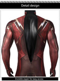 Red Barry Allen Cosplay Costume Adult Men Bodysuit Mask Full Set Halloween Zentai Suit Custom Made