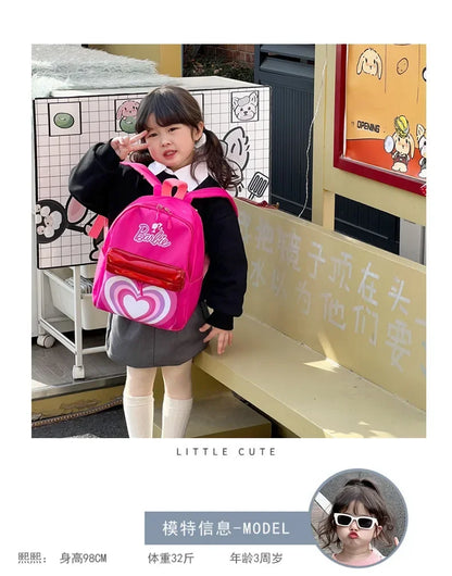 Kawaii Barbie Cartoon Anime Fashion Backpack Girl Barbie Princess Backpack Cute Kindergarten Kids Schoolbag Gift Toys