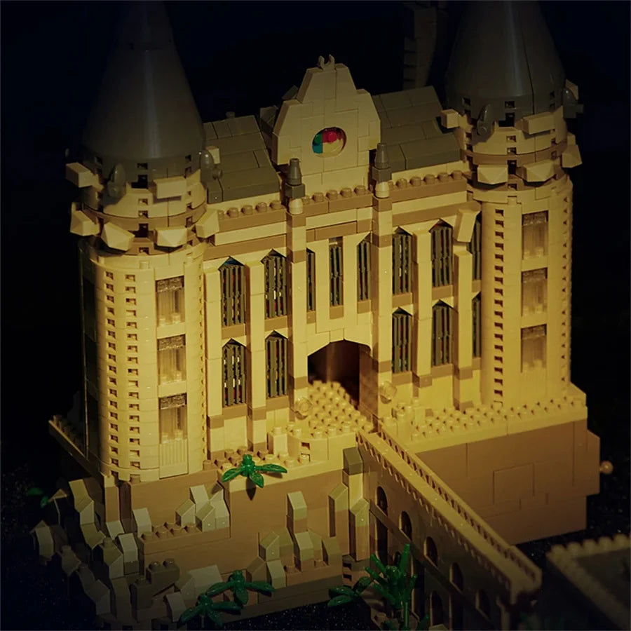 New Magic Hogwarts Castle Micro Building  Blocks Street View Architecture Creative MOC Model Kit  Kids Christmas Birthday Gifts
