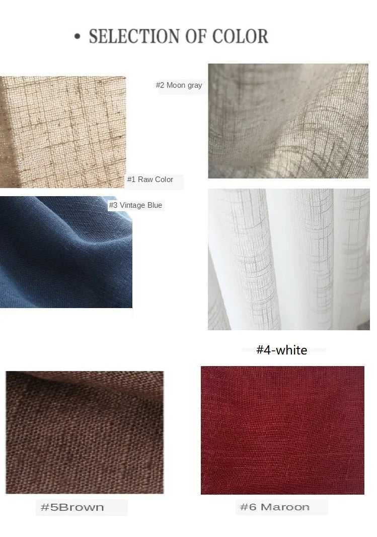 Japanese cotton linen sheer curtains for bedroom living room curtains for study curtain living room set plan curtain tulle