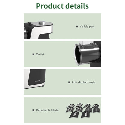 1000W Electric Vegertable Chopper Cutter 5 In 1 Stainless Steel Food Processors Kitchen Mixer Multifunctional Potato Slicer 220V