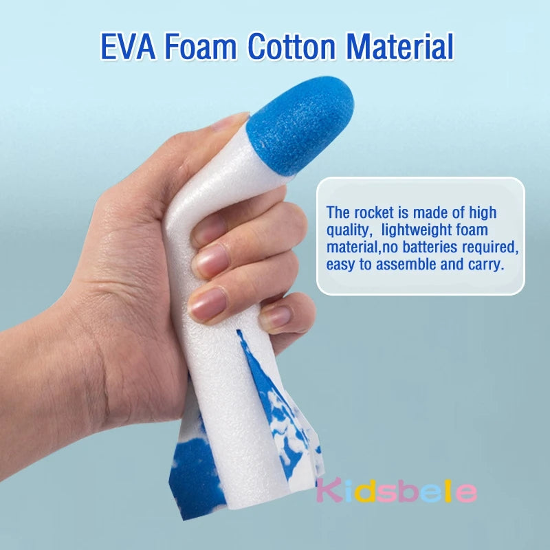 Kid Air Rocket Launcher Foot Pump Toys Sport Game Jump Stomp Game Outdoor Child Toy Game Pressed Rocket Launchers Pedal Games 