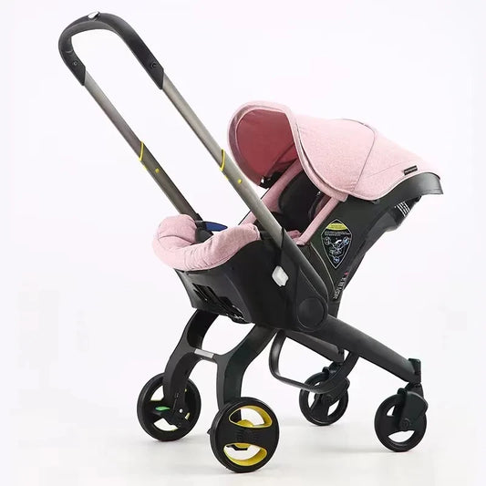Compact Baby Stroller 4 in 1 Car Seat Lightweight Stroller 3 in 1 Pushchair All in One Travel System for Newborns Pram Doona