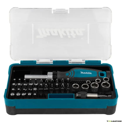 Juego de puntas de destornillador con trinquete Makita, herramientas manuales, B-36170, 47 piezas 