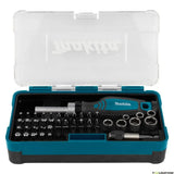 Makita-Ratchet Soquete Chave De Fenda Bit Set, Ferramentas Manuais, B-36170, 47 Pcs