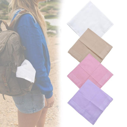 Men High Quality Cotton Handkerchief To Send Elders Square Scarf Retro Napkin Soft Sweaty Women Quick Drying Pocket Handkerchief