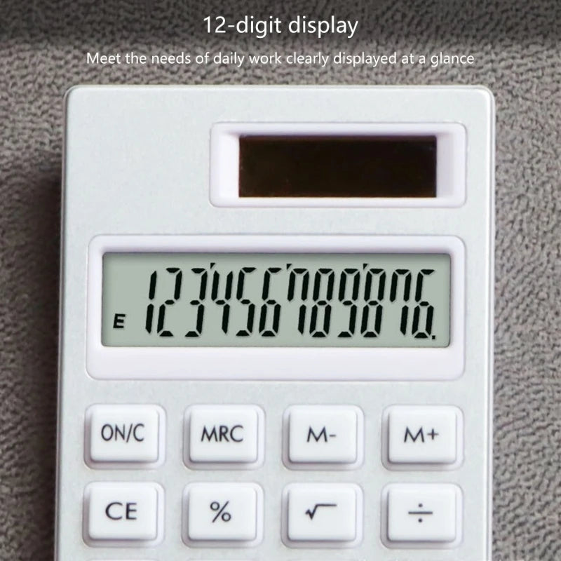 12Digits Calculator Student Calculator Thin and Small Solar Calculators T5EE