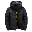 -20 Degree Down Jacket Male Winter Parkas Men White Duck Down Jacket Hooded Outdoor Thick Warm Padded Snow Coat Oversize M-4XL