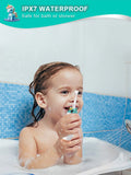 Toddler Sonic Electric Toothbrush for Baby with Cute Unicorn Cover and Smart LED Timer Soft Microfiber Bristles 4 Brush Heads