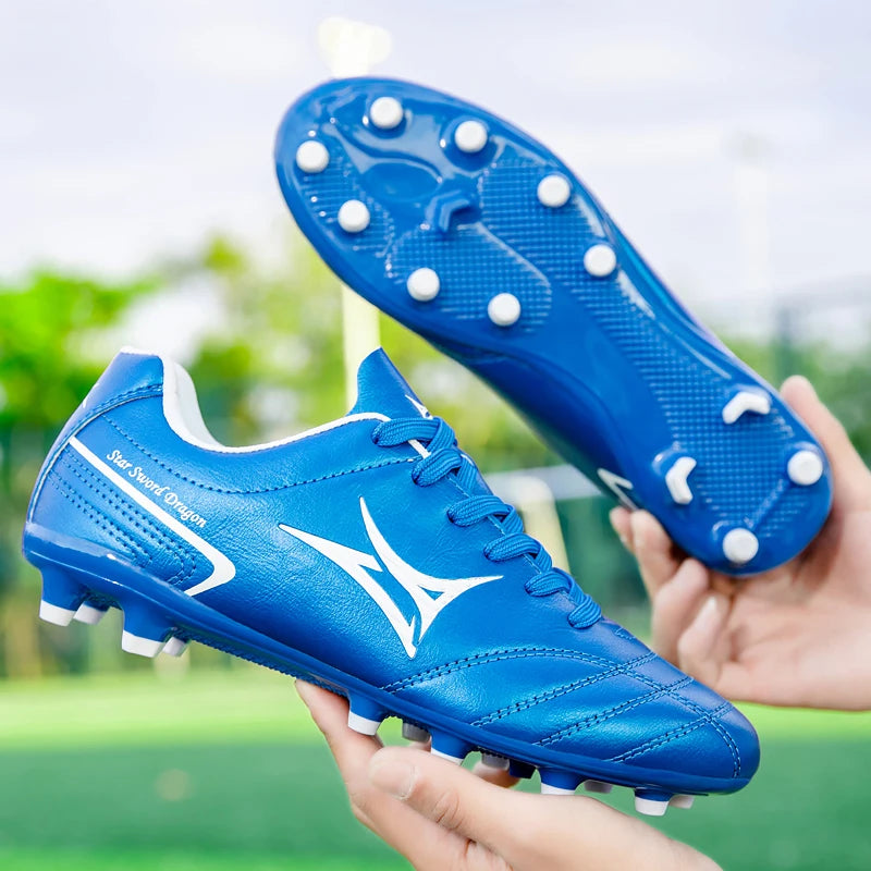 New Men Soccer Shoes Match Sneakers Football Boots Long Spikes Ultralight Breathable Indoor Cleats Training Drop Shipping
