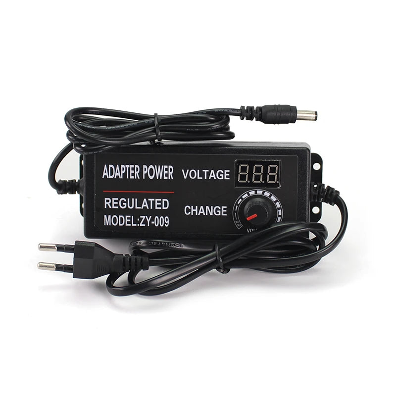 AC DC Adjustable Adapter 12V Volt LED Display Screen Power Supply 220V TO 3V 5V 9V 12V 24V 36V With DC Jack Connector Plug