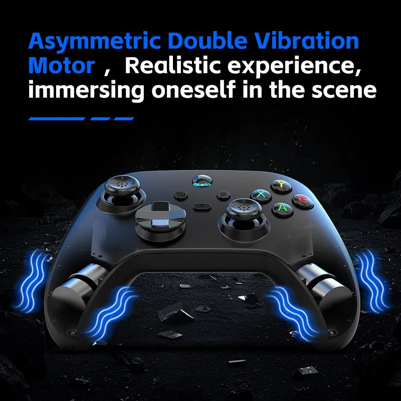 G6 wireless mobile game controller with Hall trigger and Hall joystick supporting Switch/PC/Android/iOS