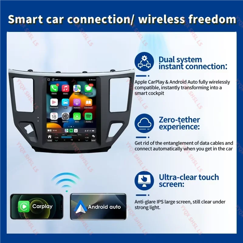 Android 14 Car Radio For Nissan Pathfinder R52 SL SV 2012-2020 Car Auto Stereo Multimedia Player GPS Navigation Wireless Carplay