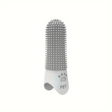 Soft Silicone Dog Toothbrush 360° Finger Toothbrush for Dogs Cats Durable Pet Finger Brush Tooth Cleaning Tool for All Breeds