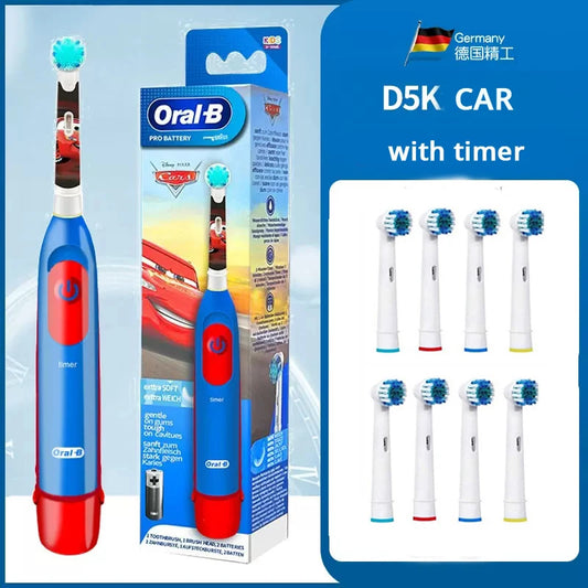 Oral B Electric Toothbrush for Kids Soft Brush Rotating Clean Teeth Brush For Kid Gentle Clean Teeth Waterproof Kid Tooth Brush