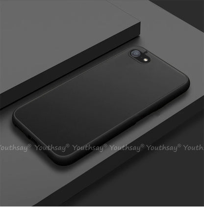 Funda para iPhone SE 2022, funda para iPhone SE 3, 2022, 2020, 8, 7 Plus, funda de silicona mate translúcida de goma para iPhone SE 2022.