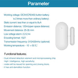 PGST door sensor, smart home door and window security detection, door opening alarm, 433MHz door detector, used to detect