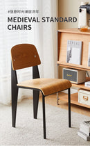 American Retro Dining Chair. Dopamine Chair Solid Wood Vitra Chair. Household Light Luxury High-end Backrest Chair