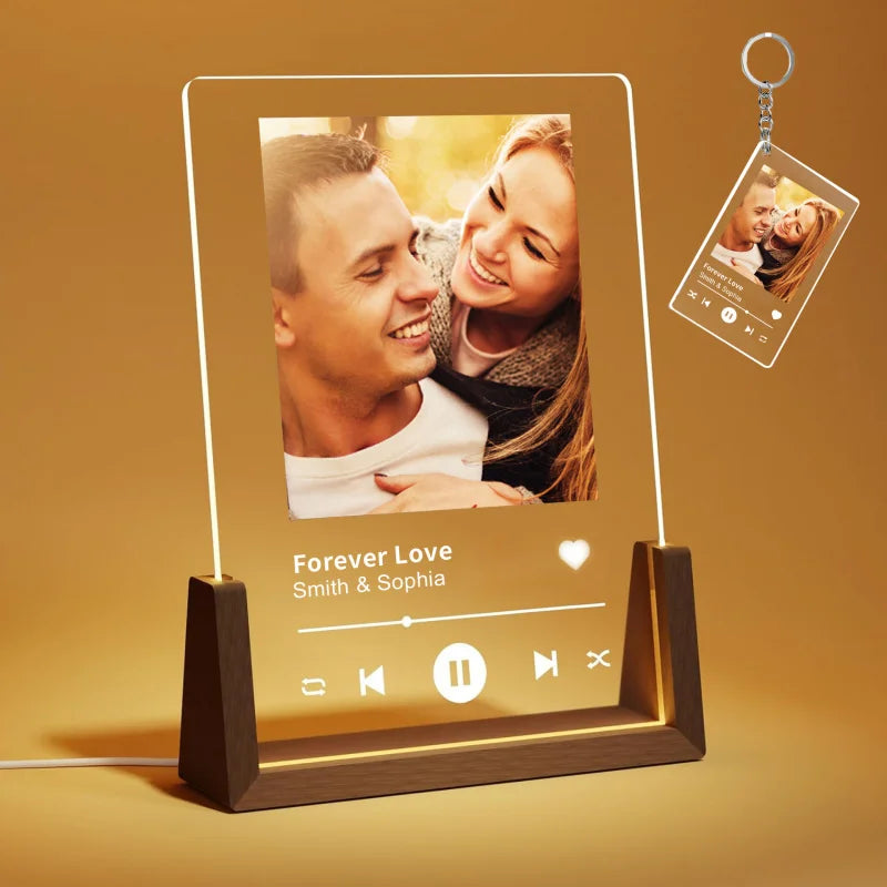 3D Night Light，Acrylic Material，Yes DIY Photo、logo，Touch Control，Creative Gifts and Advertising Tools