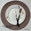 Round Placemats Set, Braided Circle Place Mat, Washable Table Mats for Kitchen Dining Table, Mixed Color Non-Slip Place Mats