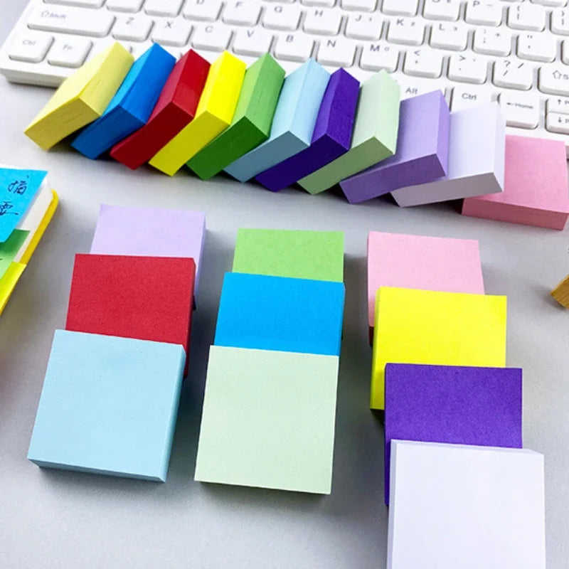 11 Pcs Fluorescent Color Sticky Notes Posted It Note Pads Stickers Planner Sticker Notepad Memo Pad School Office Supplies