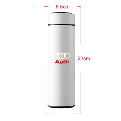 1pc Thermos Bottle Smart Cup With Temperature Display 304 Stainless Steel Vacuum Insulated Intelligent Cup For Audi S Line A1 A2