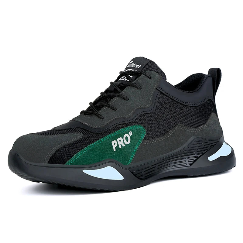 Fashion Sports Shoes Work Boots Puncture-Proof Safety Shoes Men Steel Toe Shoes Security Protective Shoes Tactical Boots