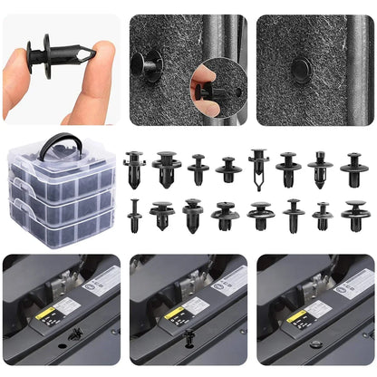 Auto Plastic Bumper Fastener Rivet Retainer Push Type Engine Cover Fastener Fender Car Door Trim Panel Clip