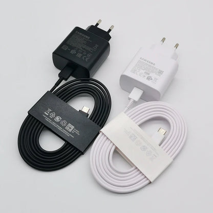 Cargador Samsung de 45 W, adaptador de carga superrápida de 1,8 M, tipo C, para Galaxy S24, S23, S22, S21, S20, Note 20, Ultra 10, Z Flip Fold 6, 5, 4, 3 y 2