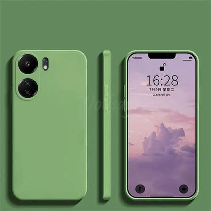 Funda de silicona líquida para Xiaomi POCO C65, funda protectora de goma lisa, funda de TPU para POCO C65