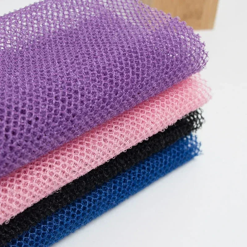 Rede africana de banho longo esfoliante corporal, rede longa para chuveiro, esfoliante para as costas, beleza mais suave, lavagem de banho